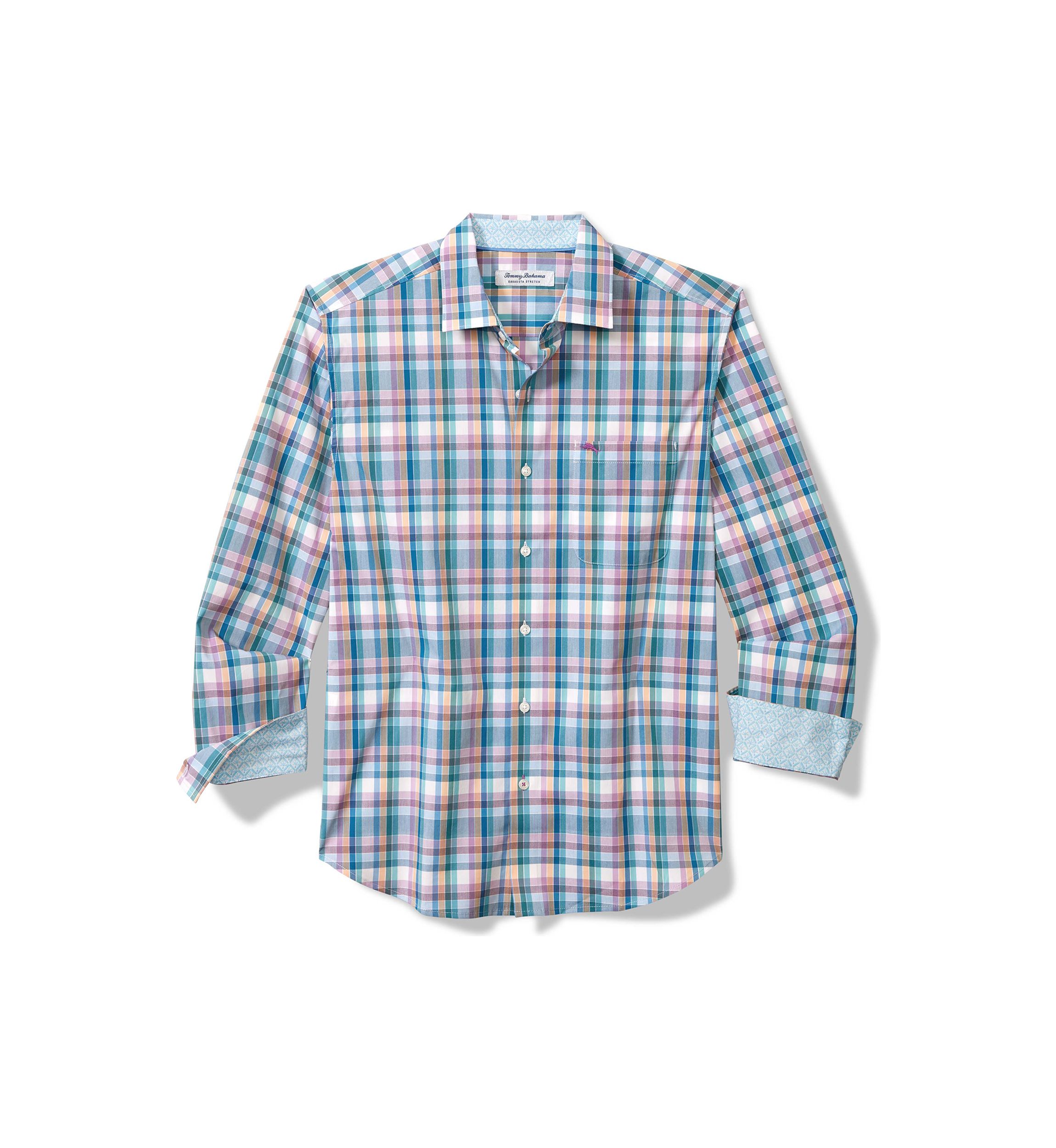 Big & Tall Printed Button Up Shirt 