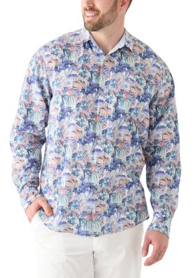 Tommy Bahama Men's Big & Tall Nova Wave Amalfi Gardens Printed Shirt