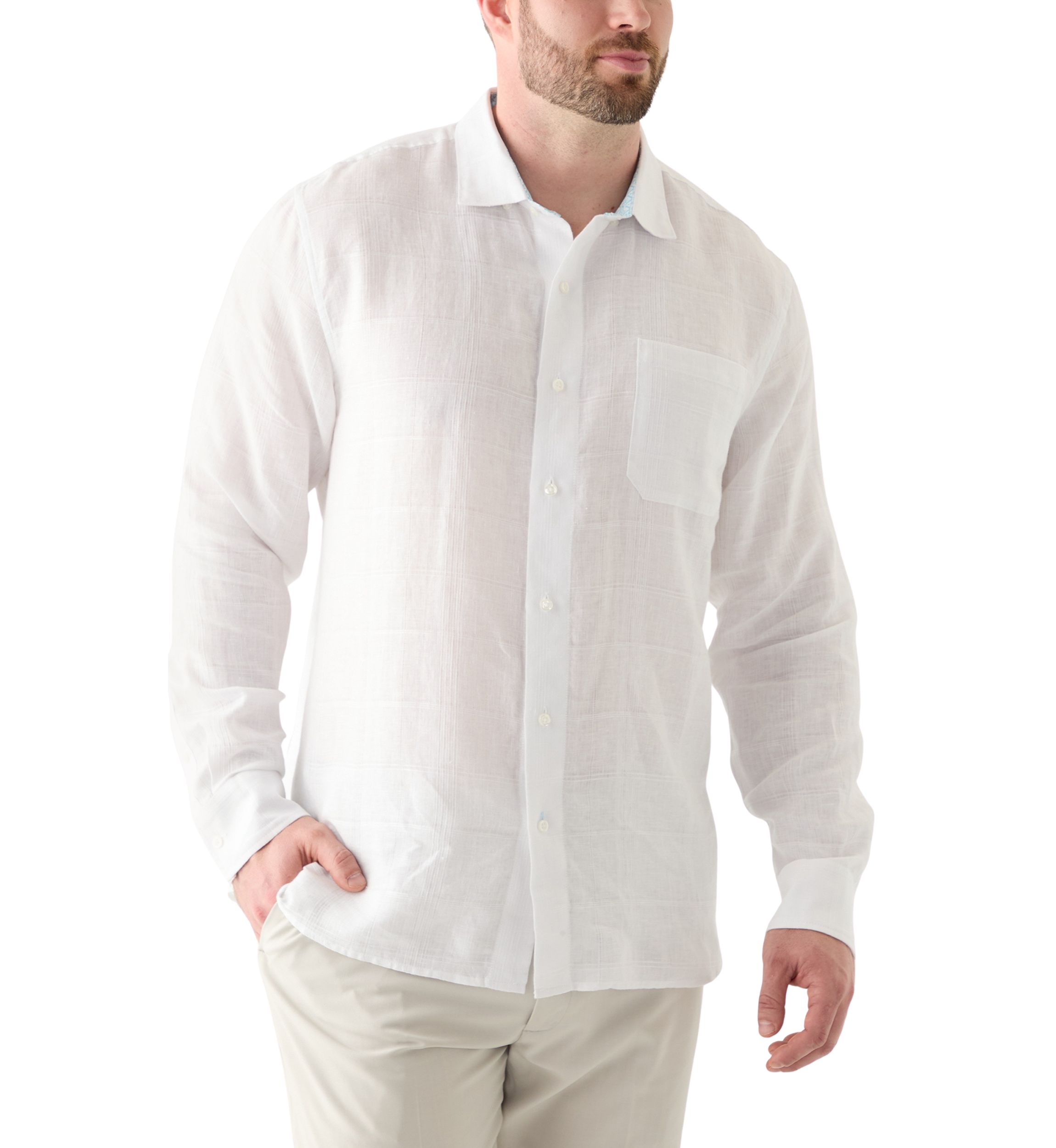 Big & Tall Pardisio Linen Button Down Shirt