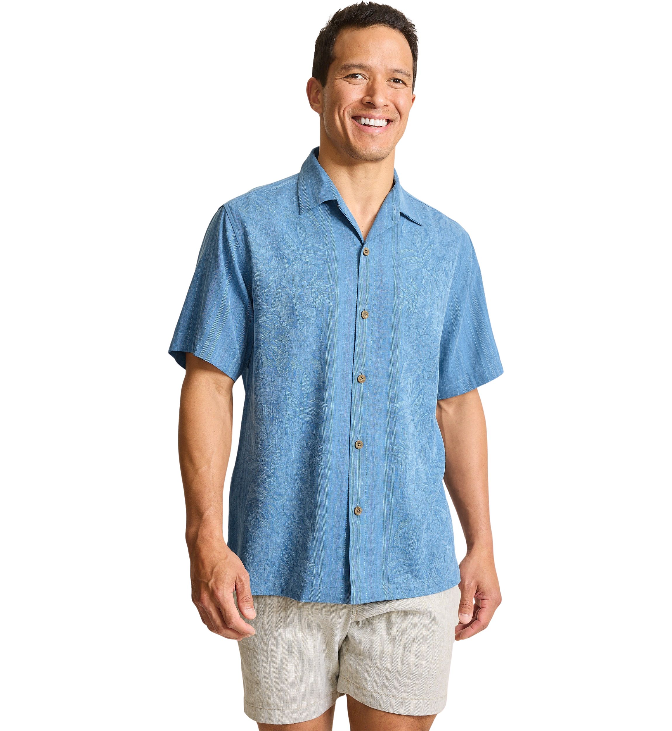 Big & Tall Short Sleeve Maui Border Shirt