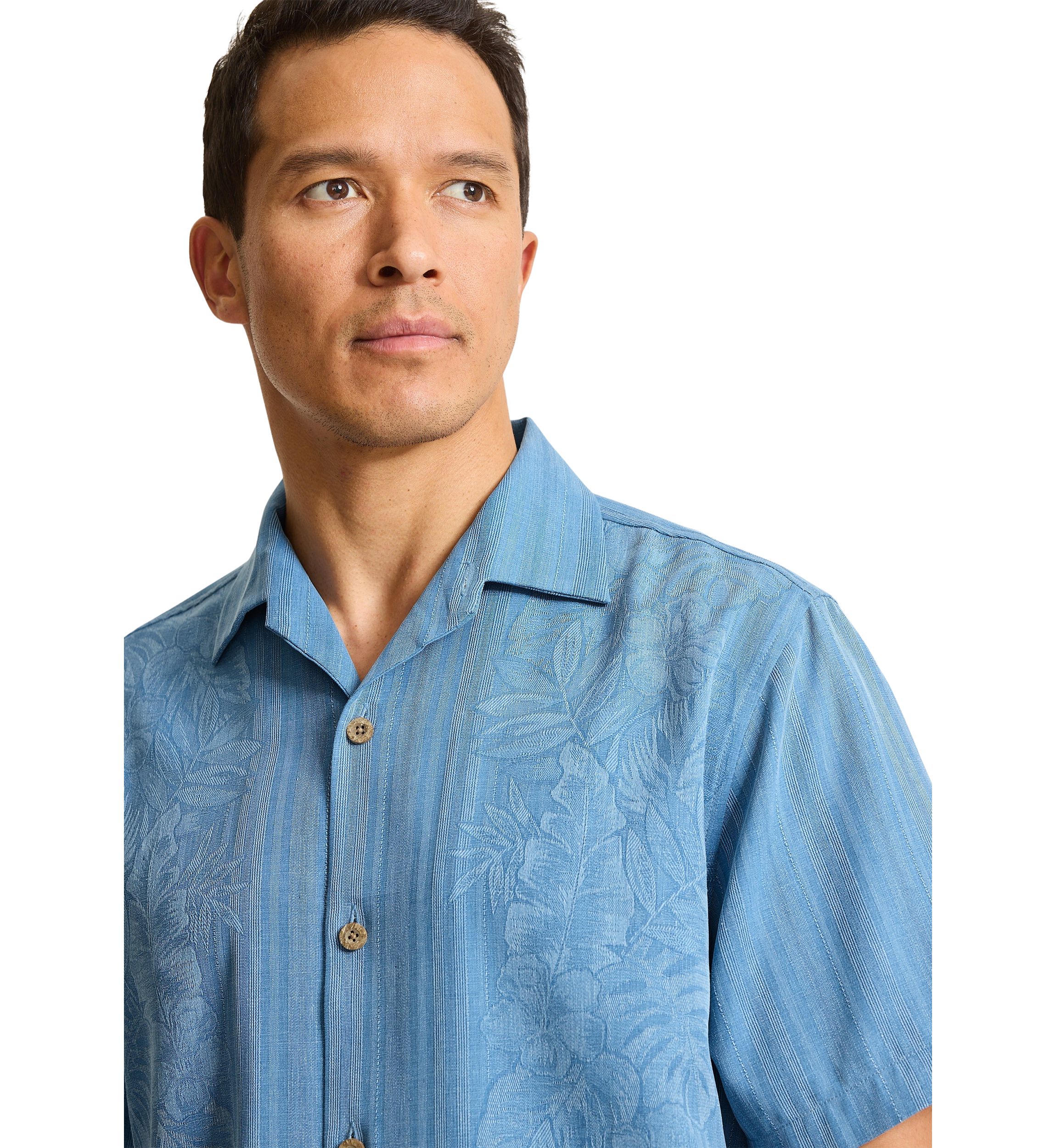 Big & Tall Short Sleeve Maui Border Shirt