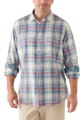 Tommy Bahama Men's Big & Tall Plaid Button-Down Shirt