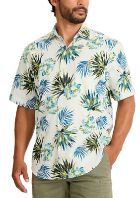 Tommy Bahama Men's Tall Nova Wave Front Mosaic Button Shirt