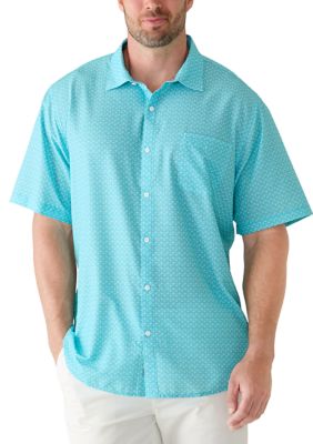 Tommy Bahama Men's Tall Short Sleeve Bahama Coast Teeny Martini Button Down Shirt