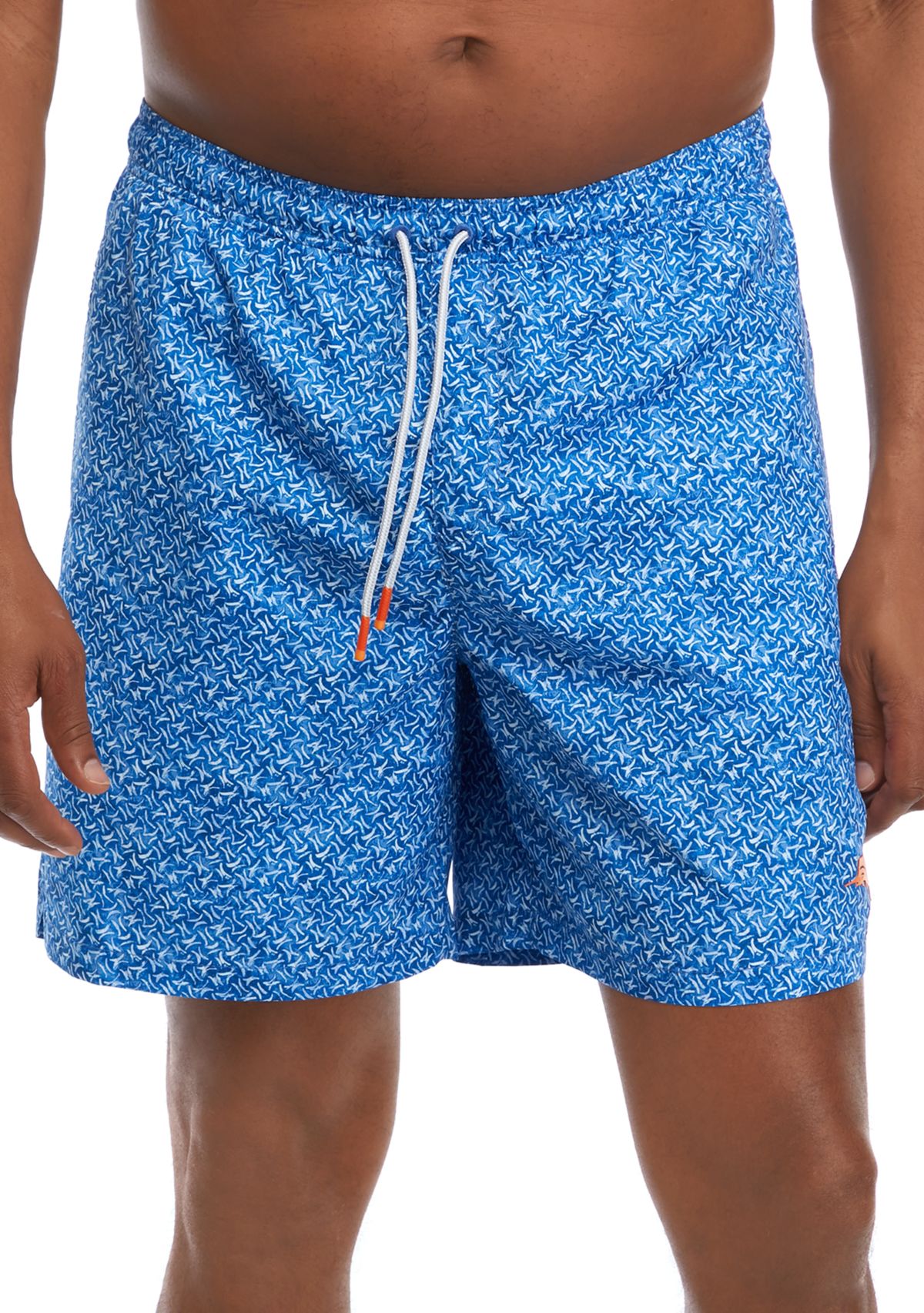 Big & Tall Printed Swim Trunks 