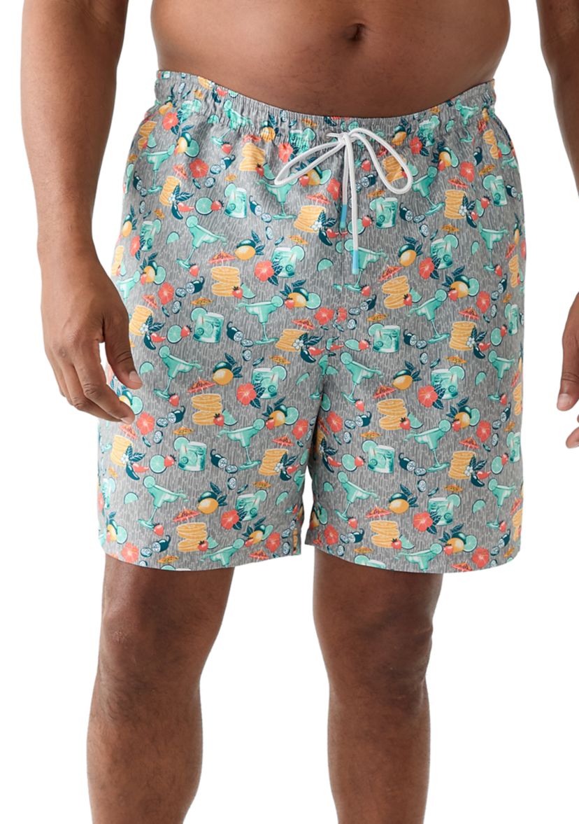 Big & Tall Naples Tales of a Cocktail Swim Trunks