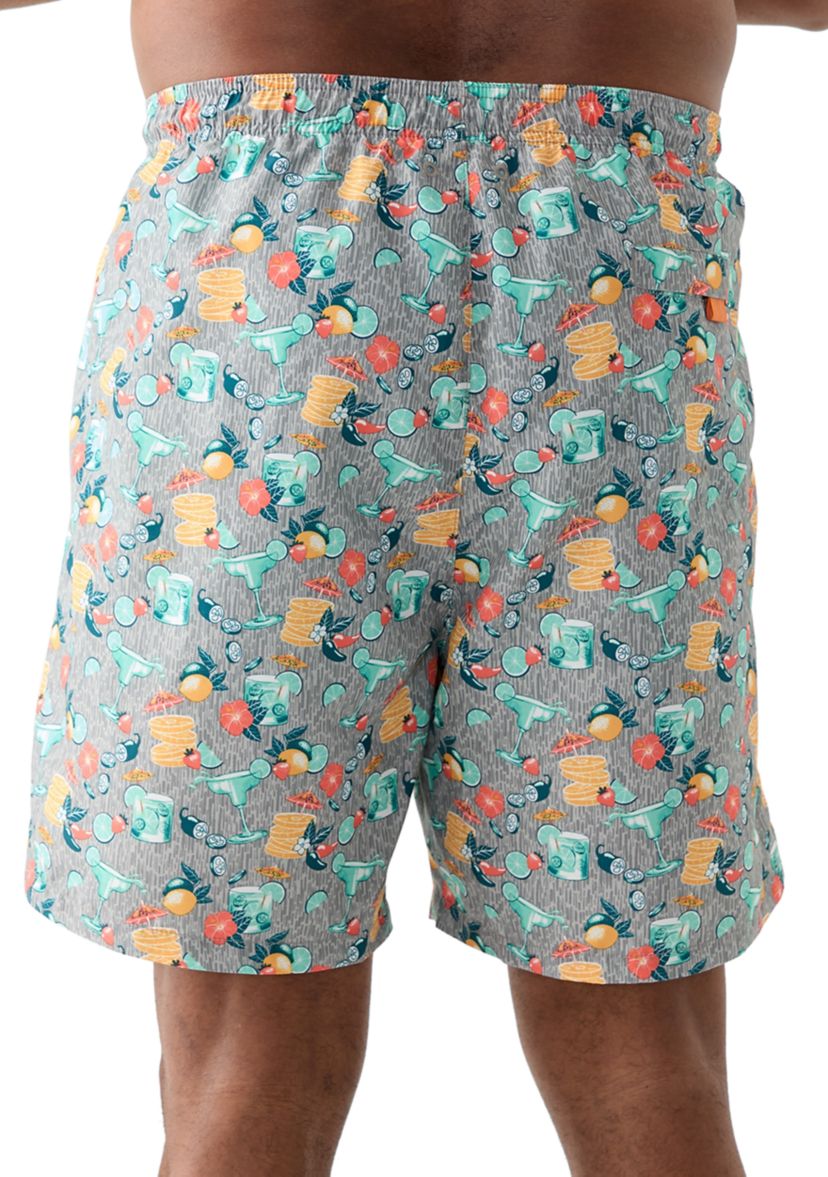 Big & Tall Naples Tales of a Cocktail Swim Trunks