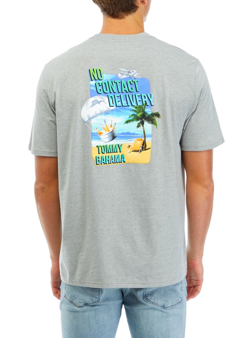 Mens No Contact Delivery Pocket Graphic T-Shirt