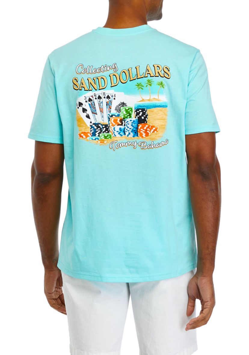 Mens Collecting Sand Dollars Graphic T-Shirt