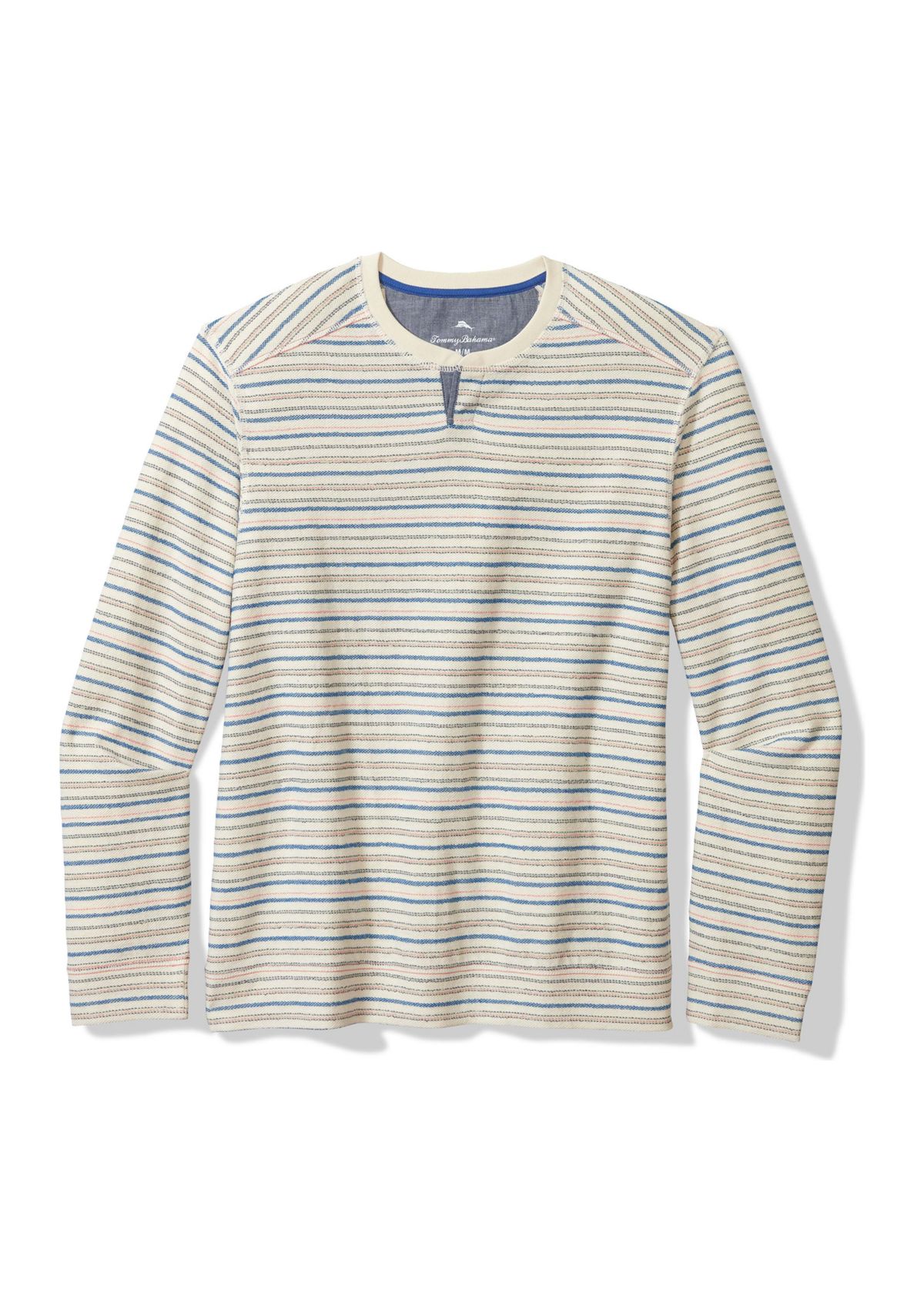 Mens Long Sleeve Striped Knit Pullover
