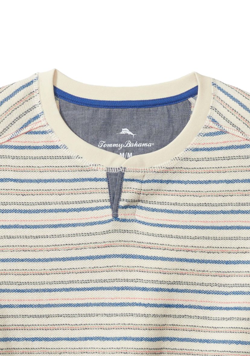 Mens Long Sleeve Striped Knit Pullover