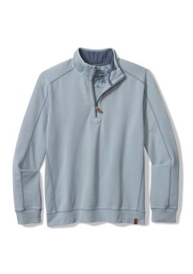 Tommy Bahama Men's Long Sleeve Ben and Terry Half Zip Sweatshirt