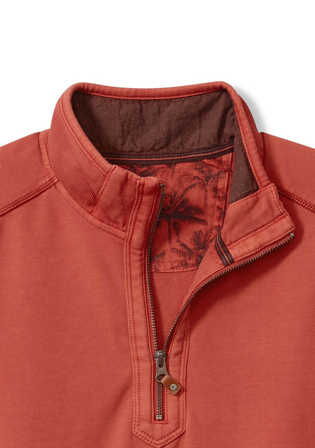 Mens Long Sleeve Ben and Terry Half Zip Sweatshirt