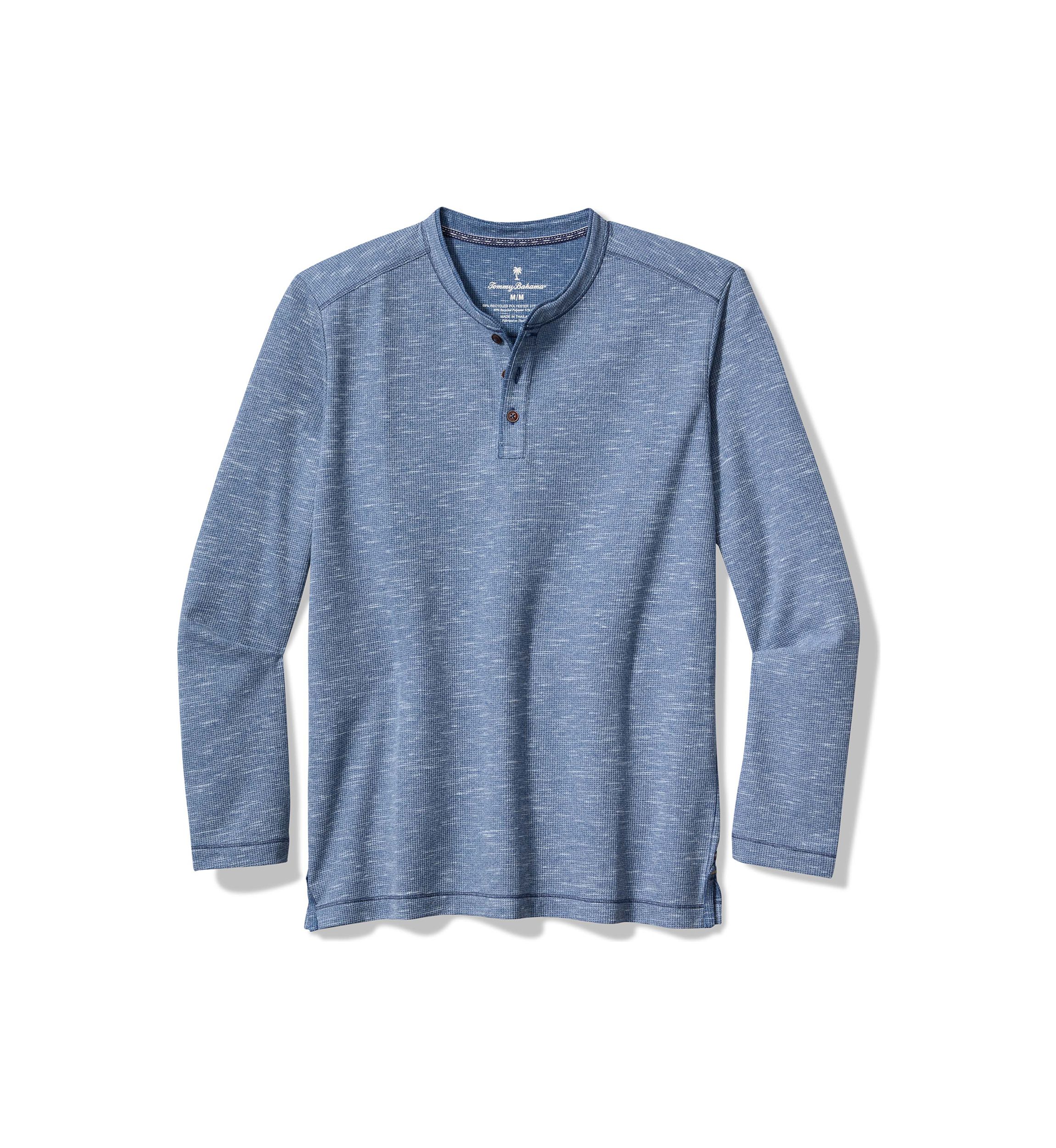 Mens Morro Beach Slub Knit Henley T-Shirt