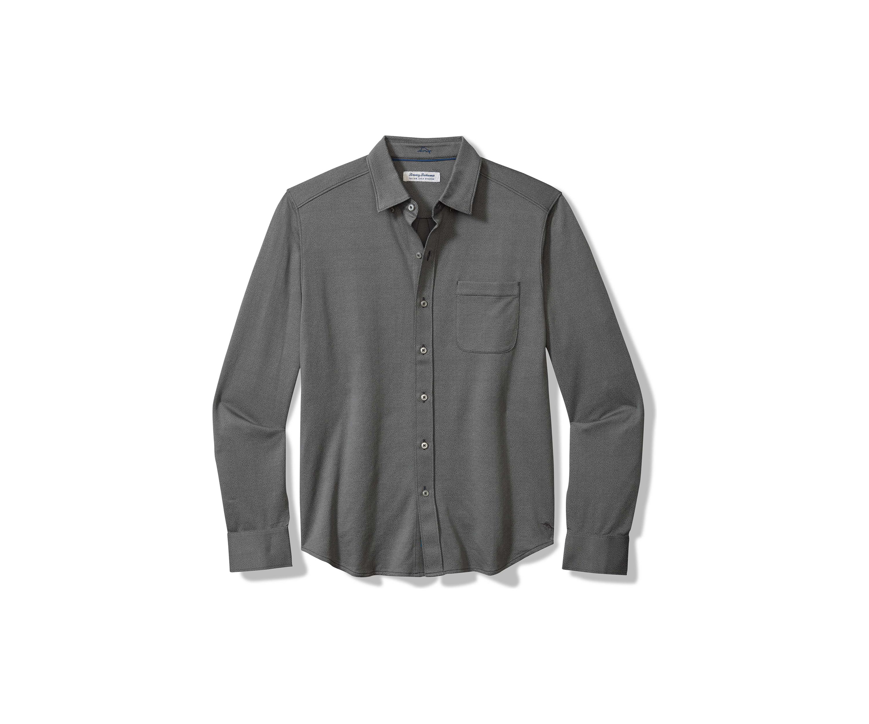 San Lucio Diamond Isles Knit Stretch Shirt