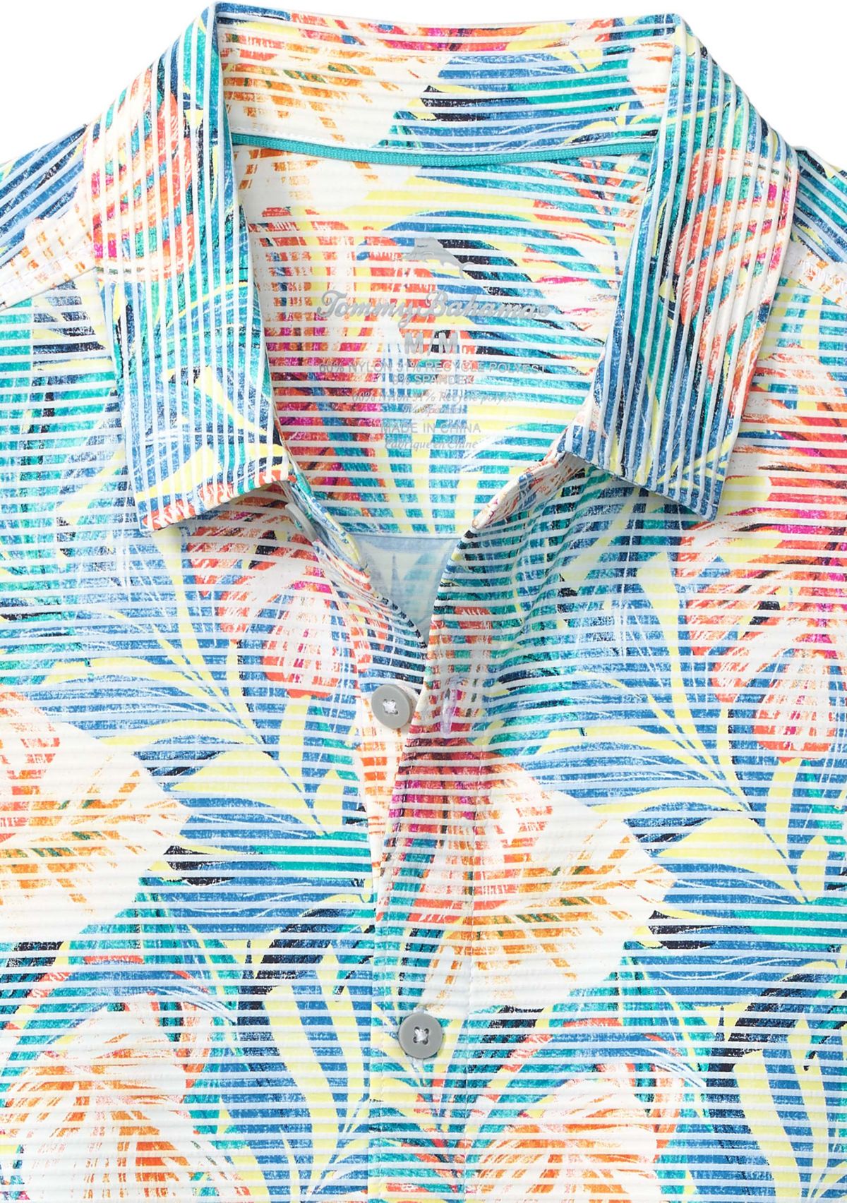 Mens Costa Wave Positano Palms Camp Shirt