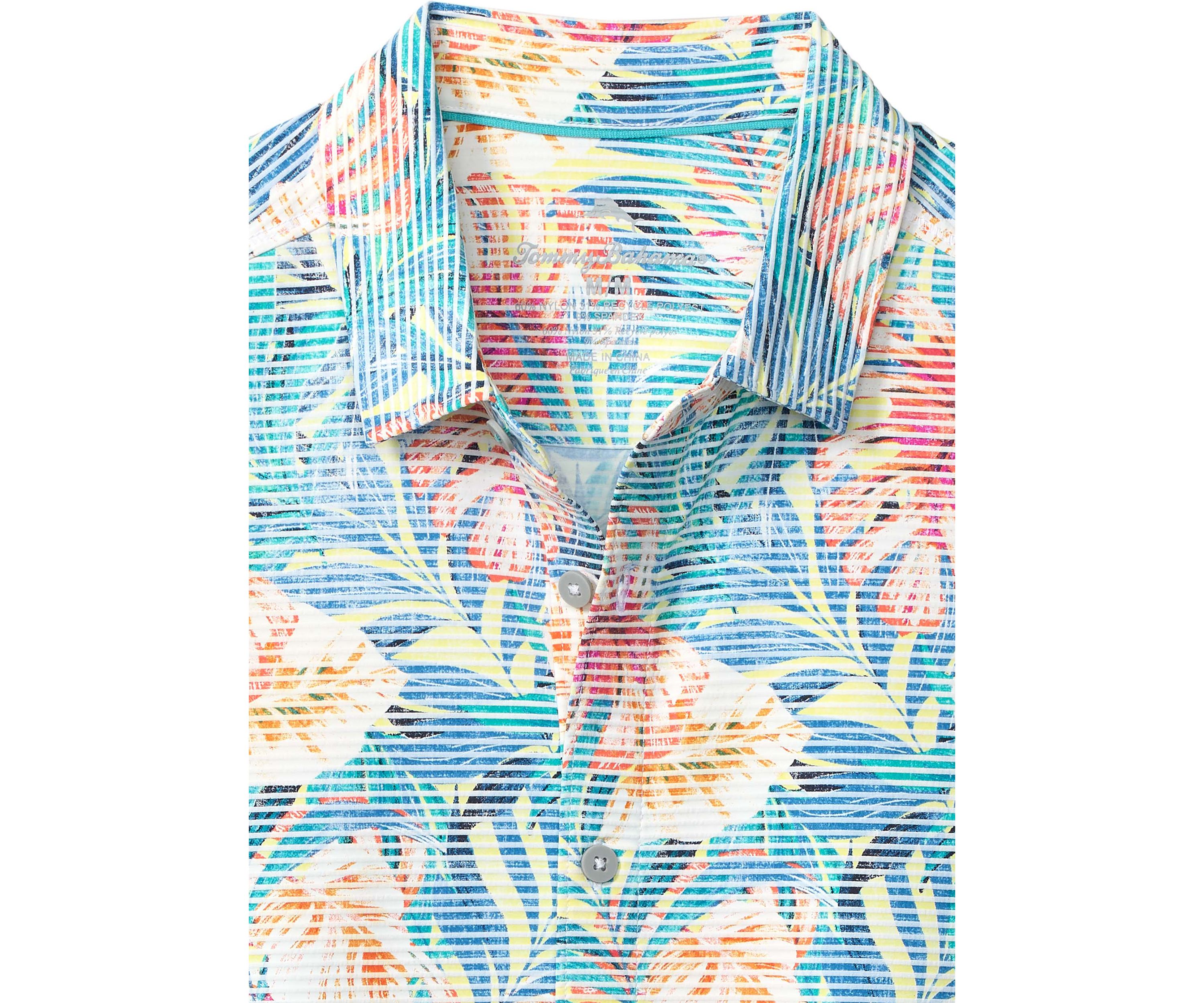 Mens Costa Wave Positano Palms Camp Shirt