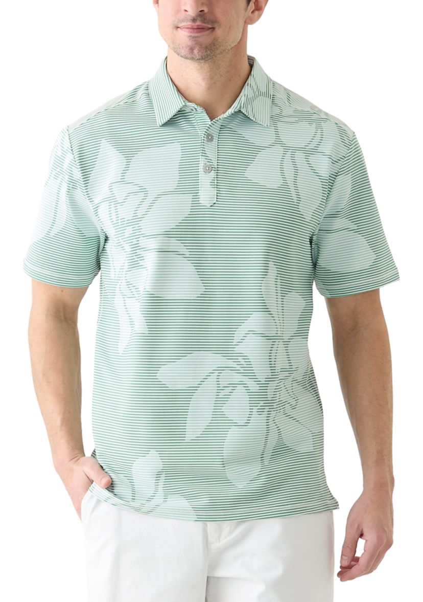 Mens Costa Wave Grande Printed Polo Shirt