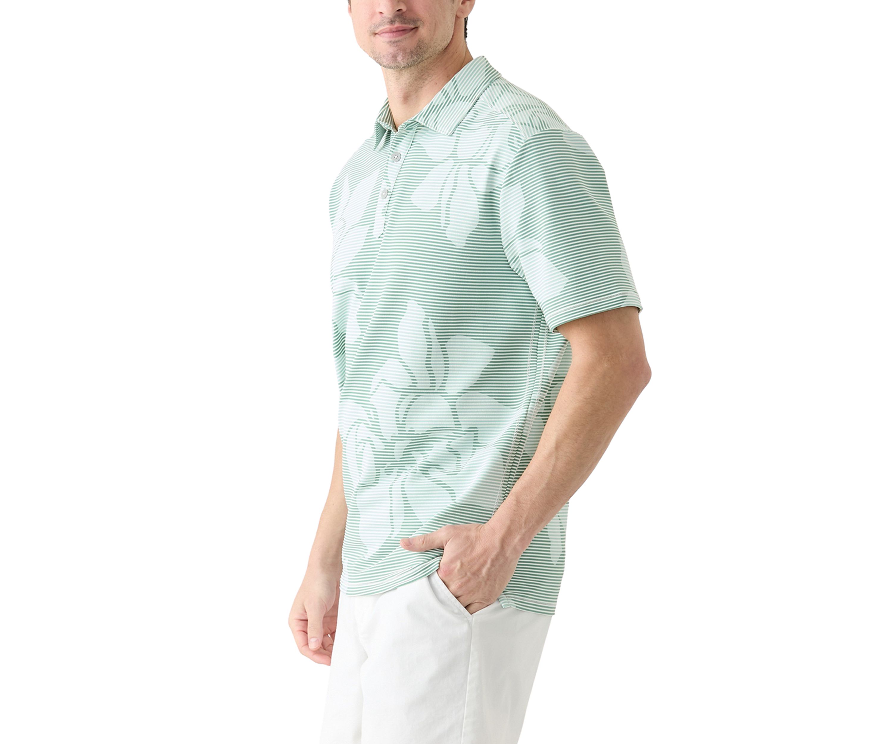Mens Costa Wave Grande Printed Polo Shirt