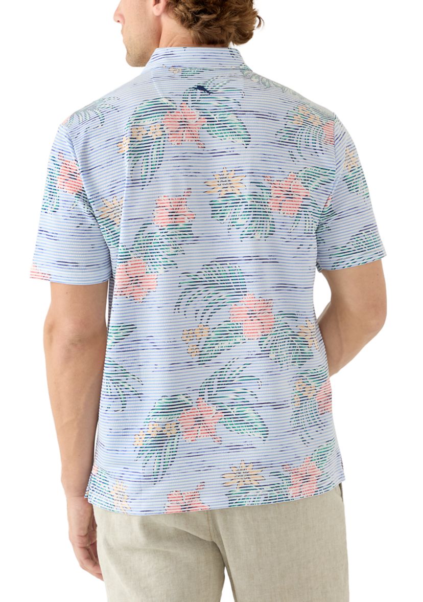 Mens Costa Wave Isle Camo Polo Shirt