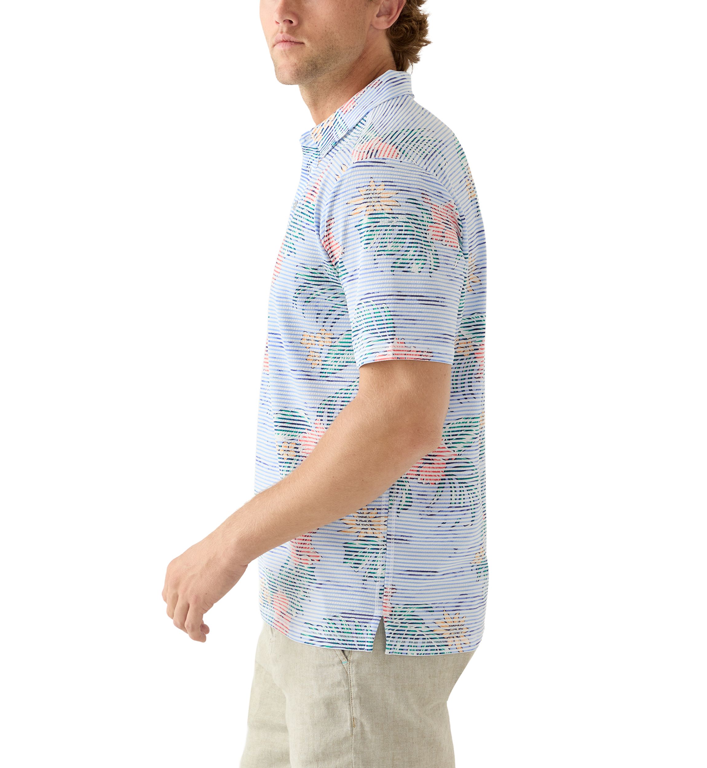 Mens Costa Wave Isle Camo Polo Shirt