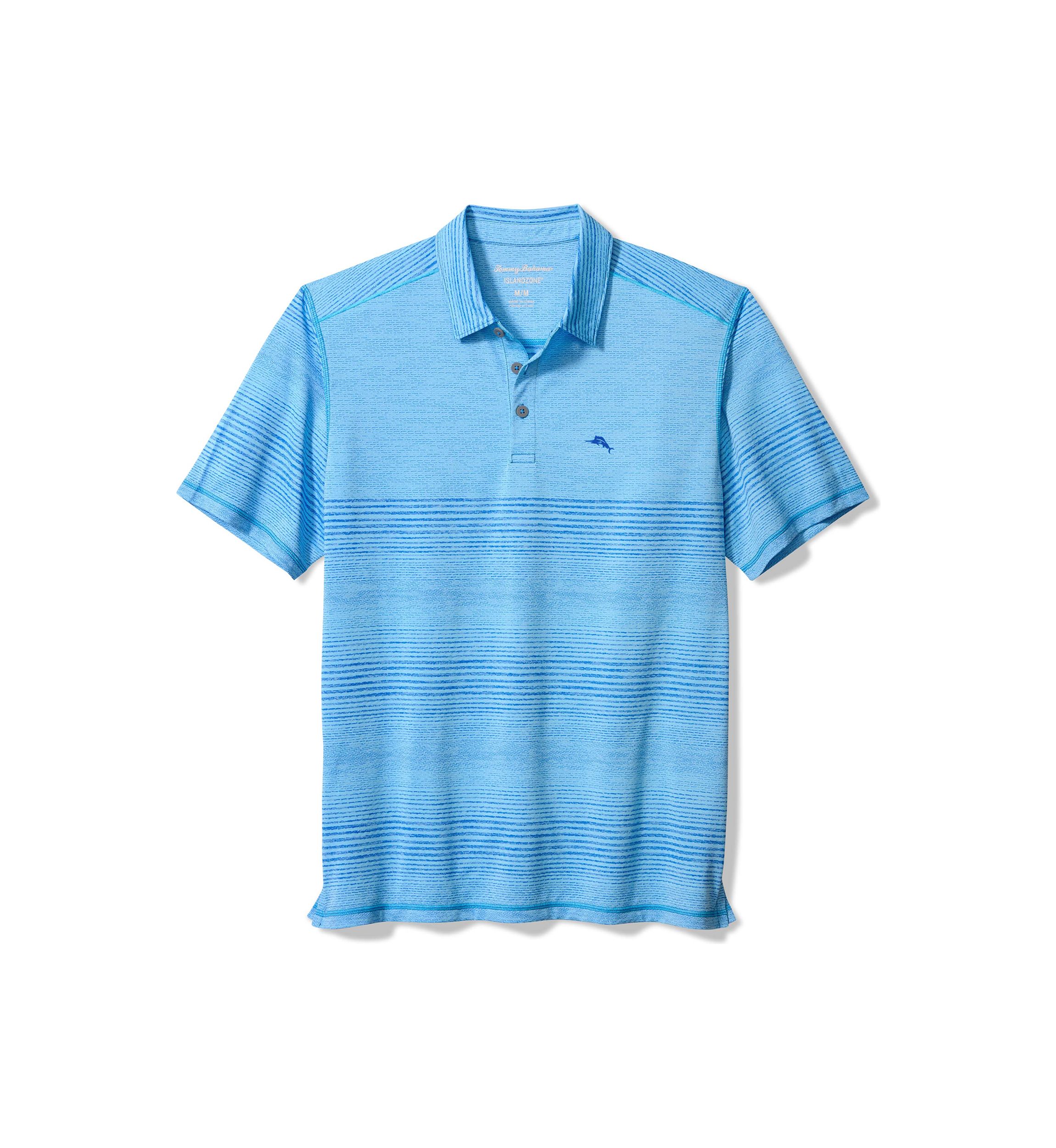 Mens Sea Island Stripe Polo Shirt