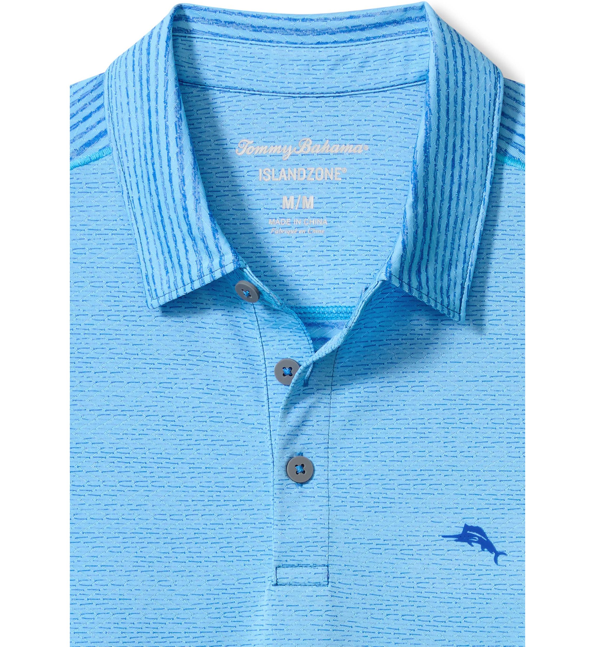 Mens Sea Island Stripe Polo Shirt