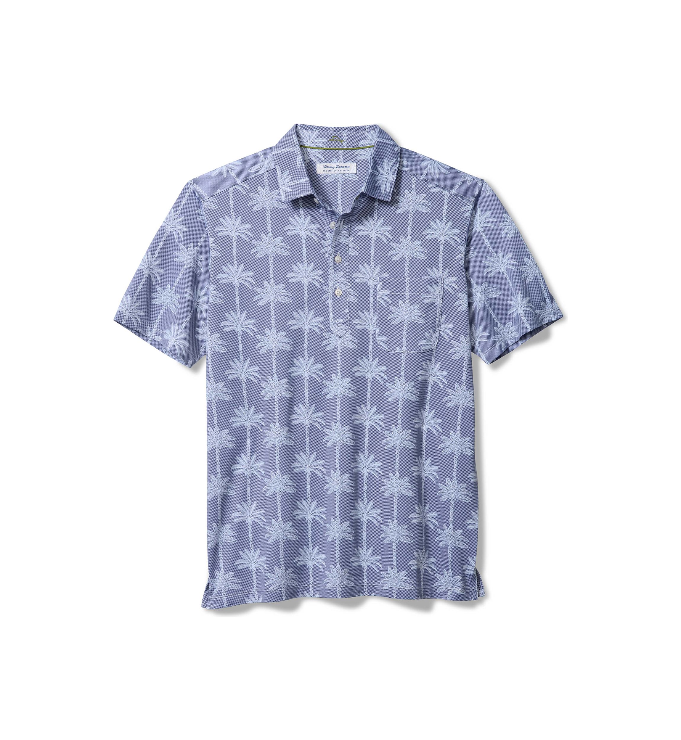 Mens San Lucio Palm Lane Printed Polo Shirt