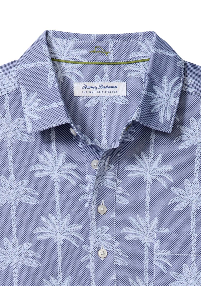 Mens San Lucio Palm Lane Printed Polo Shirt