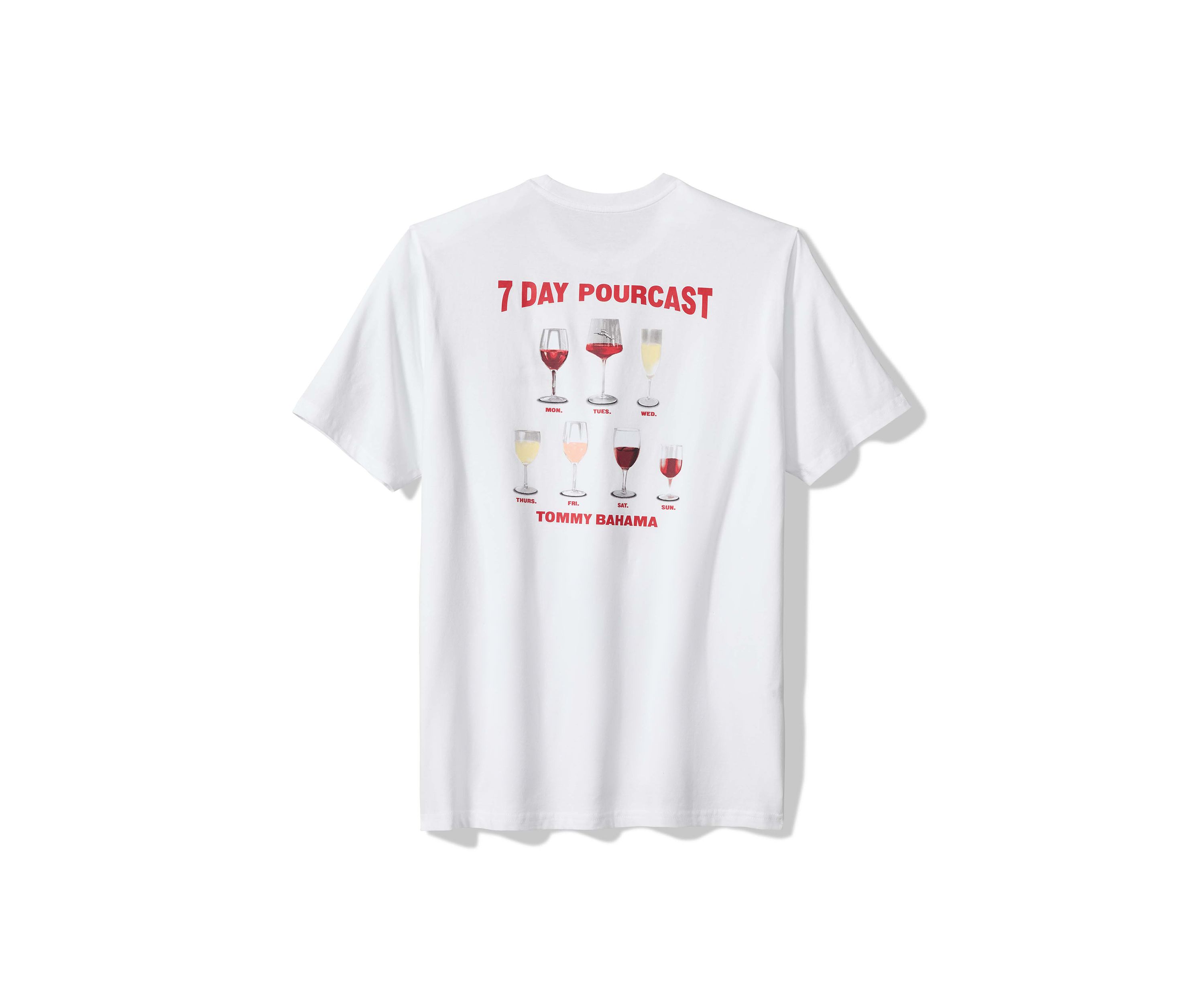 Mens Short Sleeve 7-Day Pourcast Graphic T-Shirt