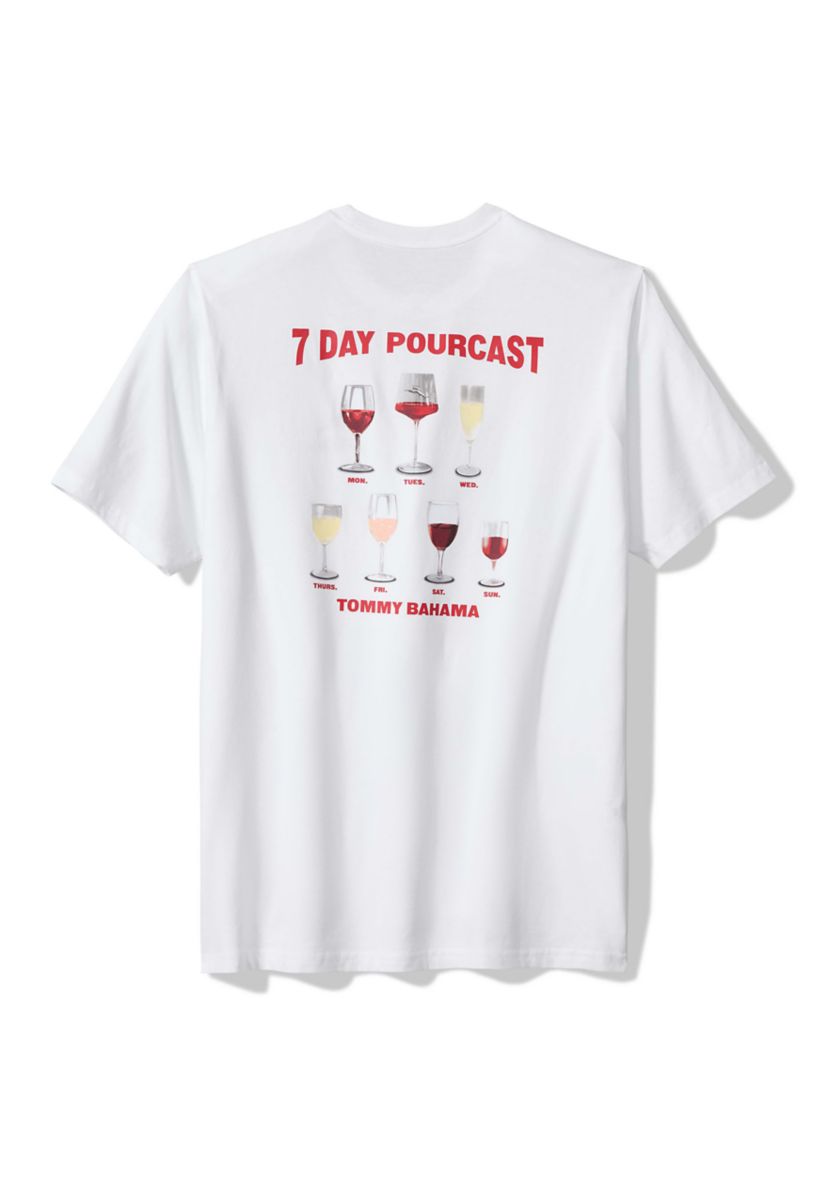 Mens Short Sleeve 7-Day Pourcast Graphic T-Shirt