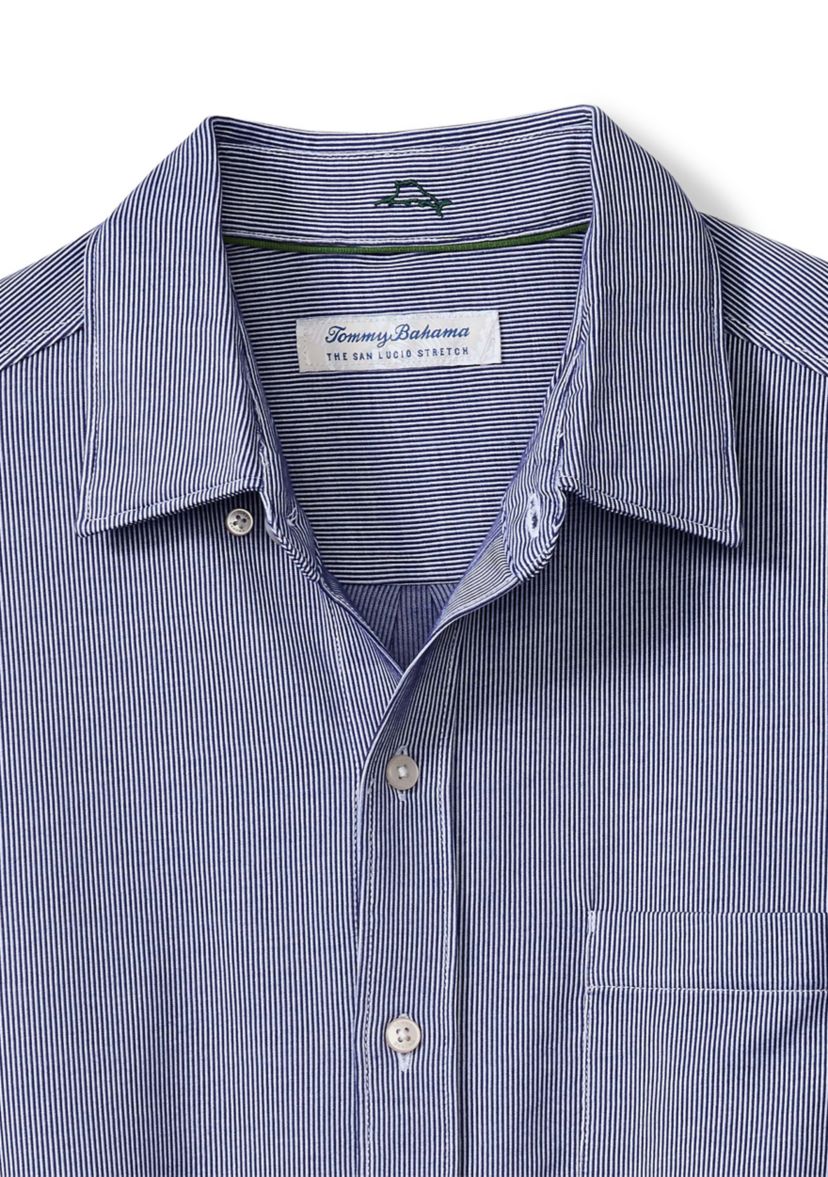 Mens San Lucio Striped Long Sleeve Dress Shirt