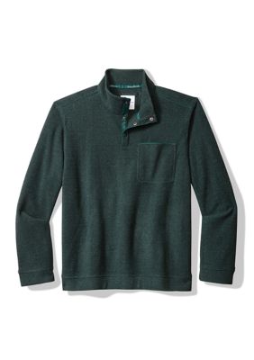 Tommy Bahama Men's Sea Brook Snap Mock Neck Pullover