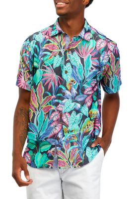 Tommy Bahama Men's Navy New York Yankees Tropical Horizons Button-Up Shirt  - Macy's