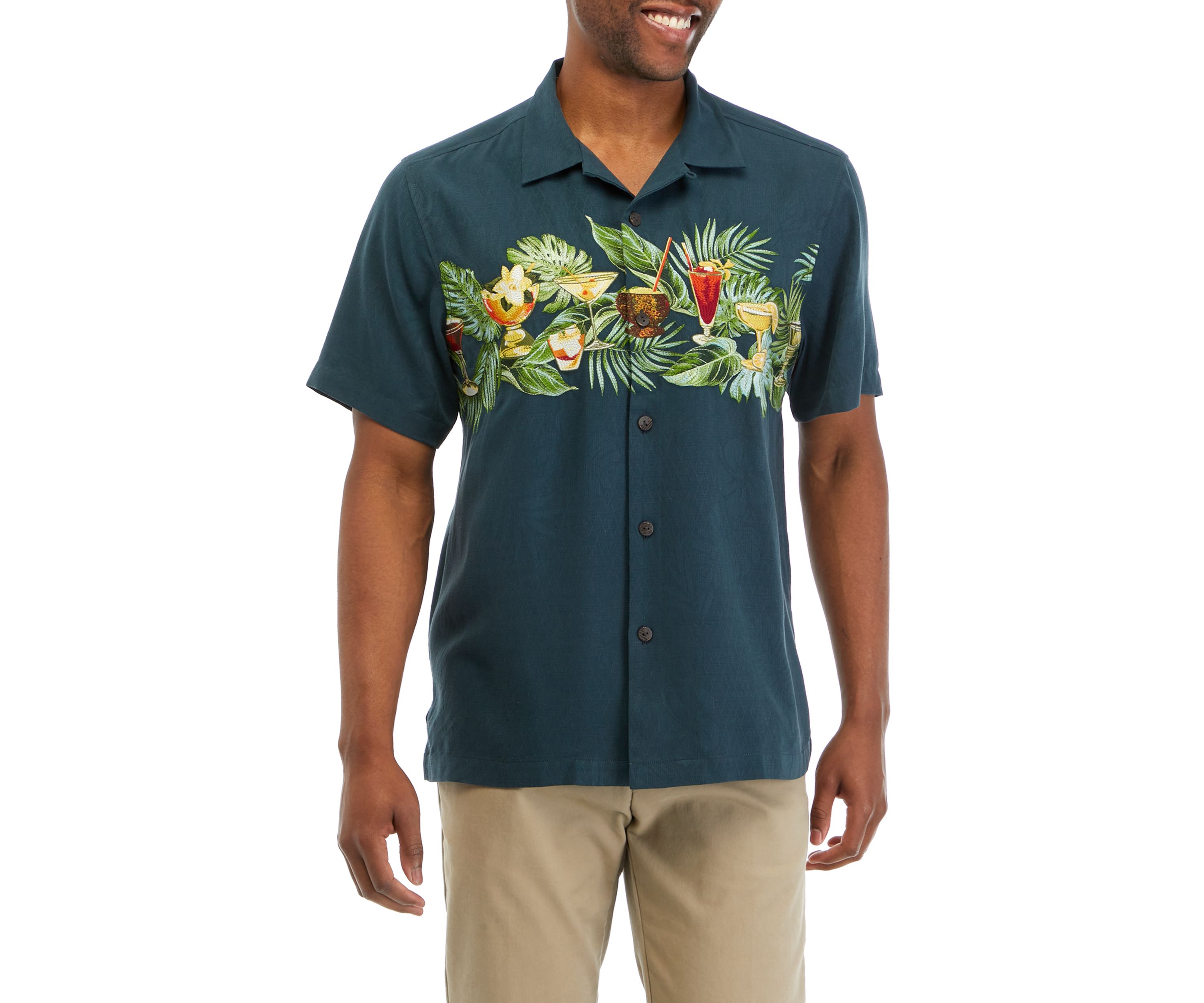 Mens Short Sleeve Making Spirits Bright Woven Shirt