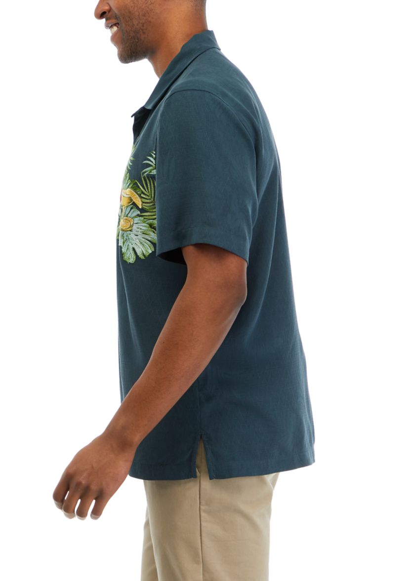 Mens Short Sleeve Making Spirits Bright Woven Shirt