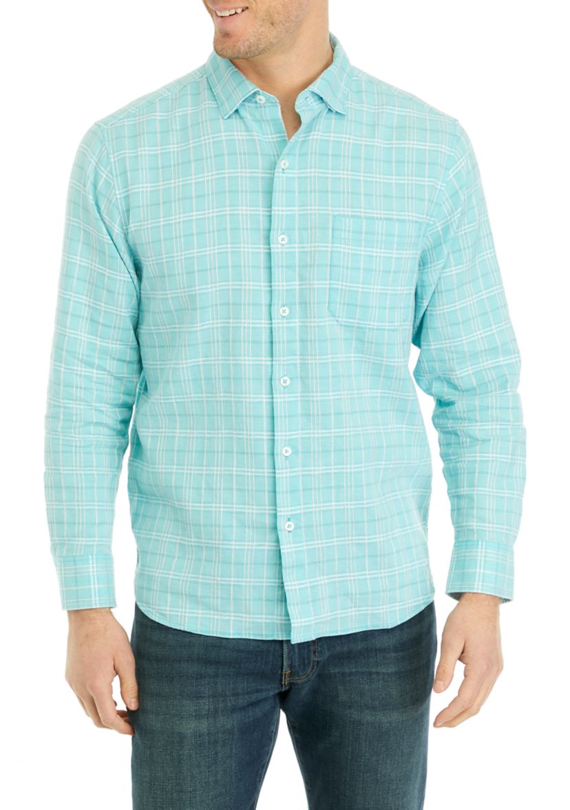 Mens Barbados Breeze Playa Plaid Shirt