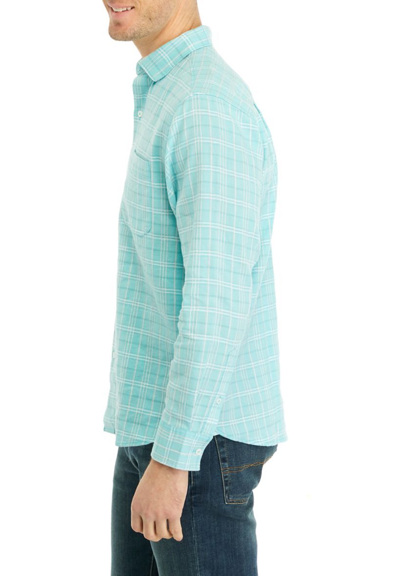 Mens Barbados Breeze Playa Plaid Shirt