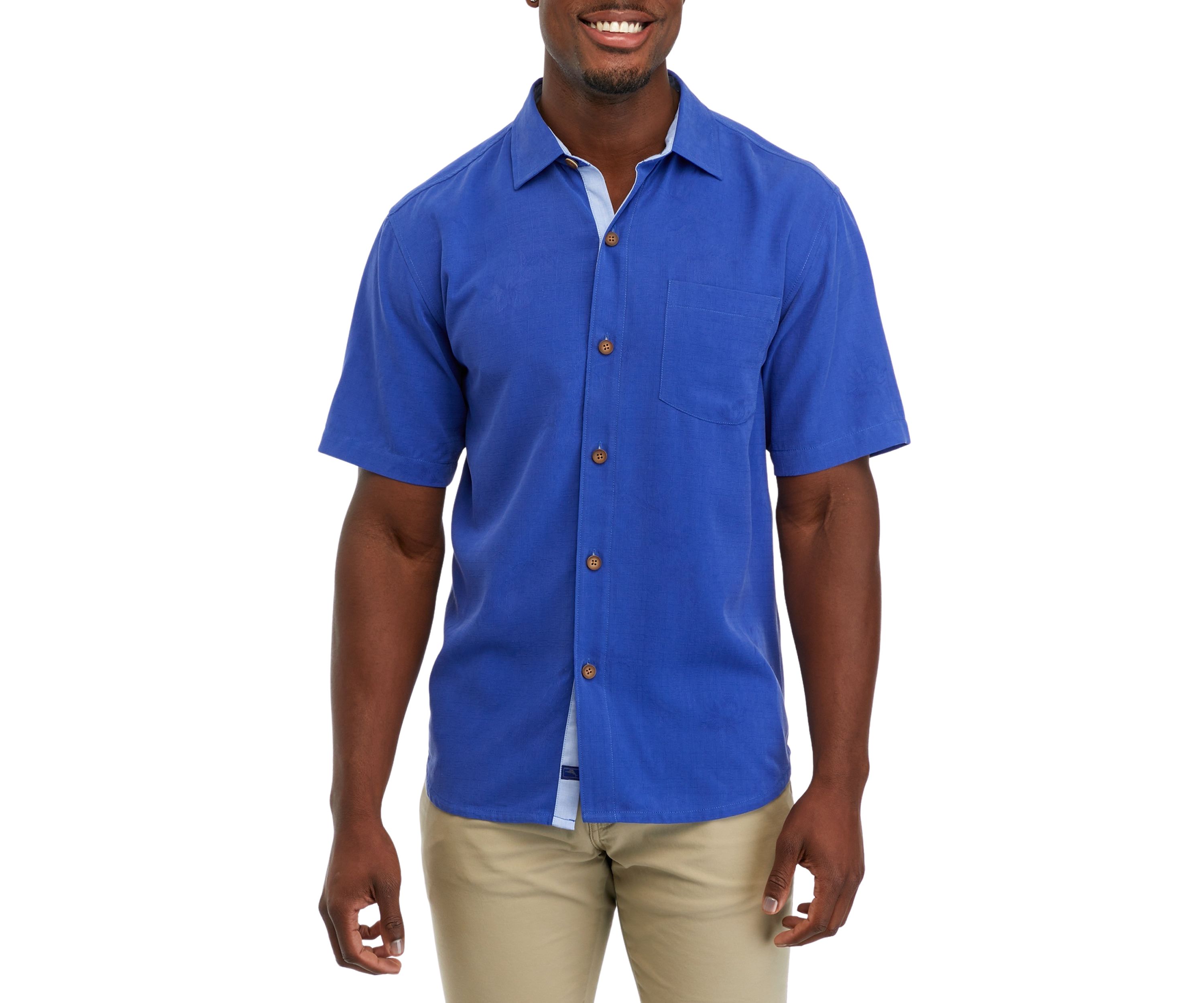 Mens Silk Button Down Shirt