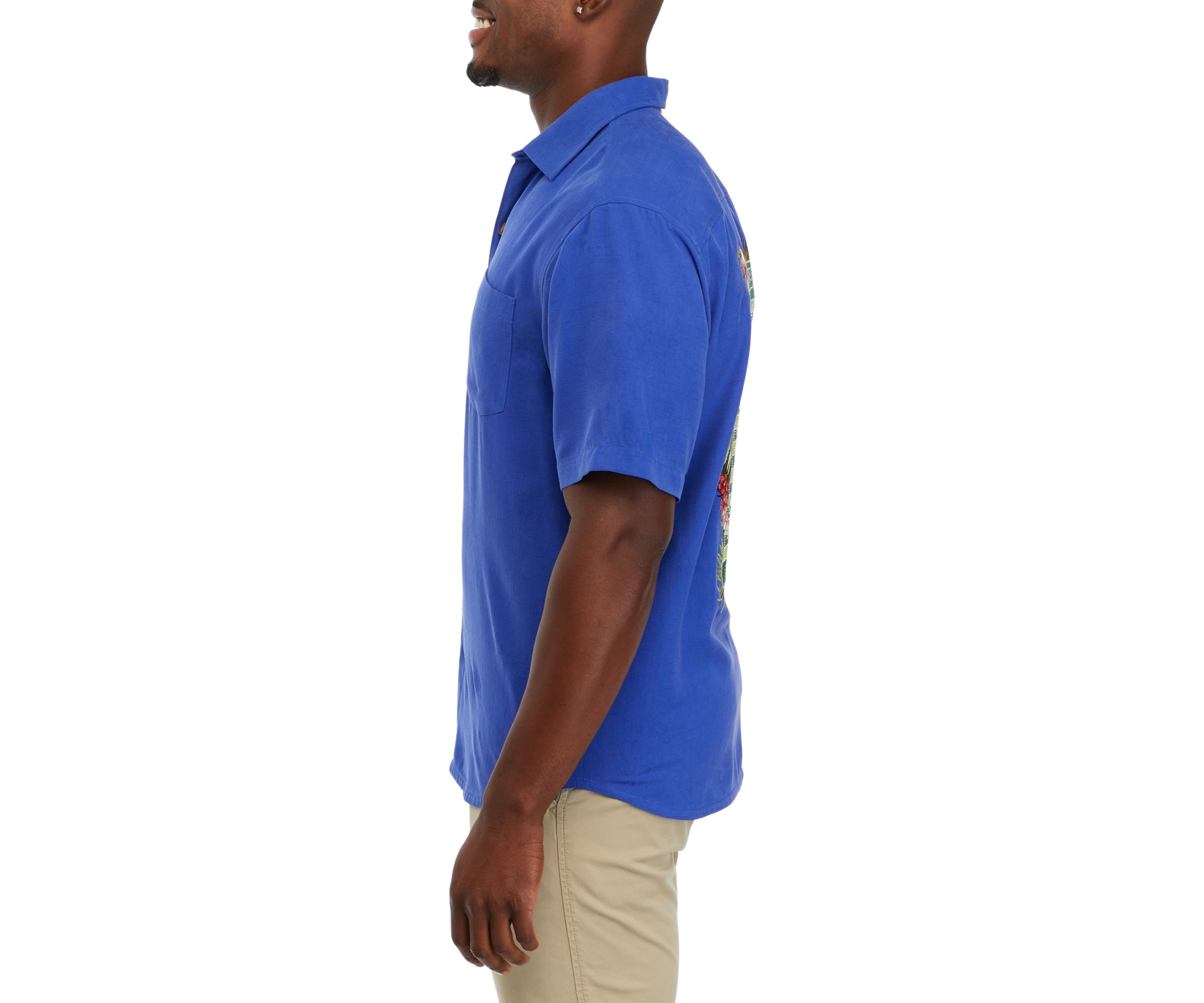 Mens Silk Button Down Shirt