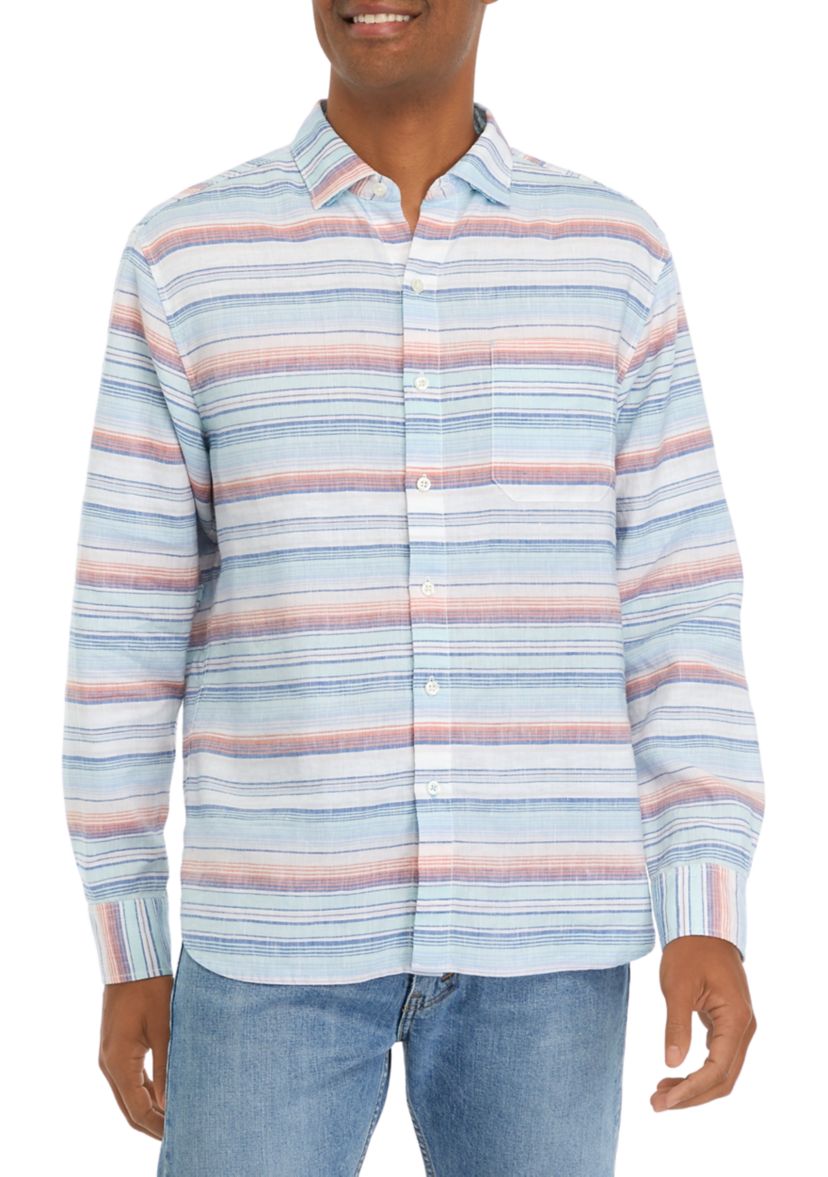 Mens Barbados Breeze Airy Striped Shirt