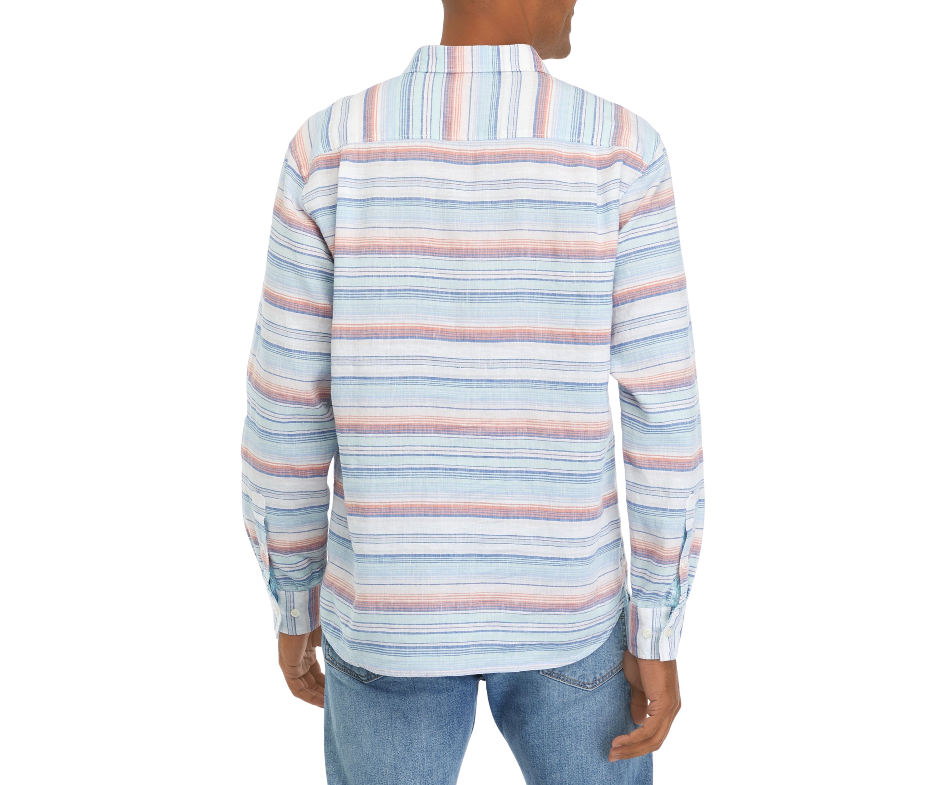 Mens Barbados Breeze Airy Striped Shirt