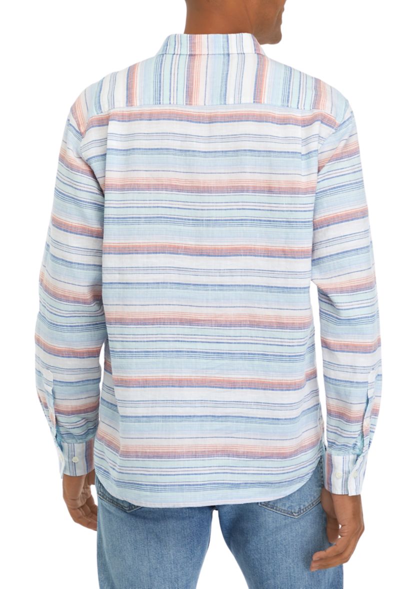 Mens Barbados Breeze Airy Striped Shirt