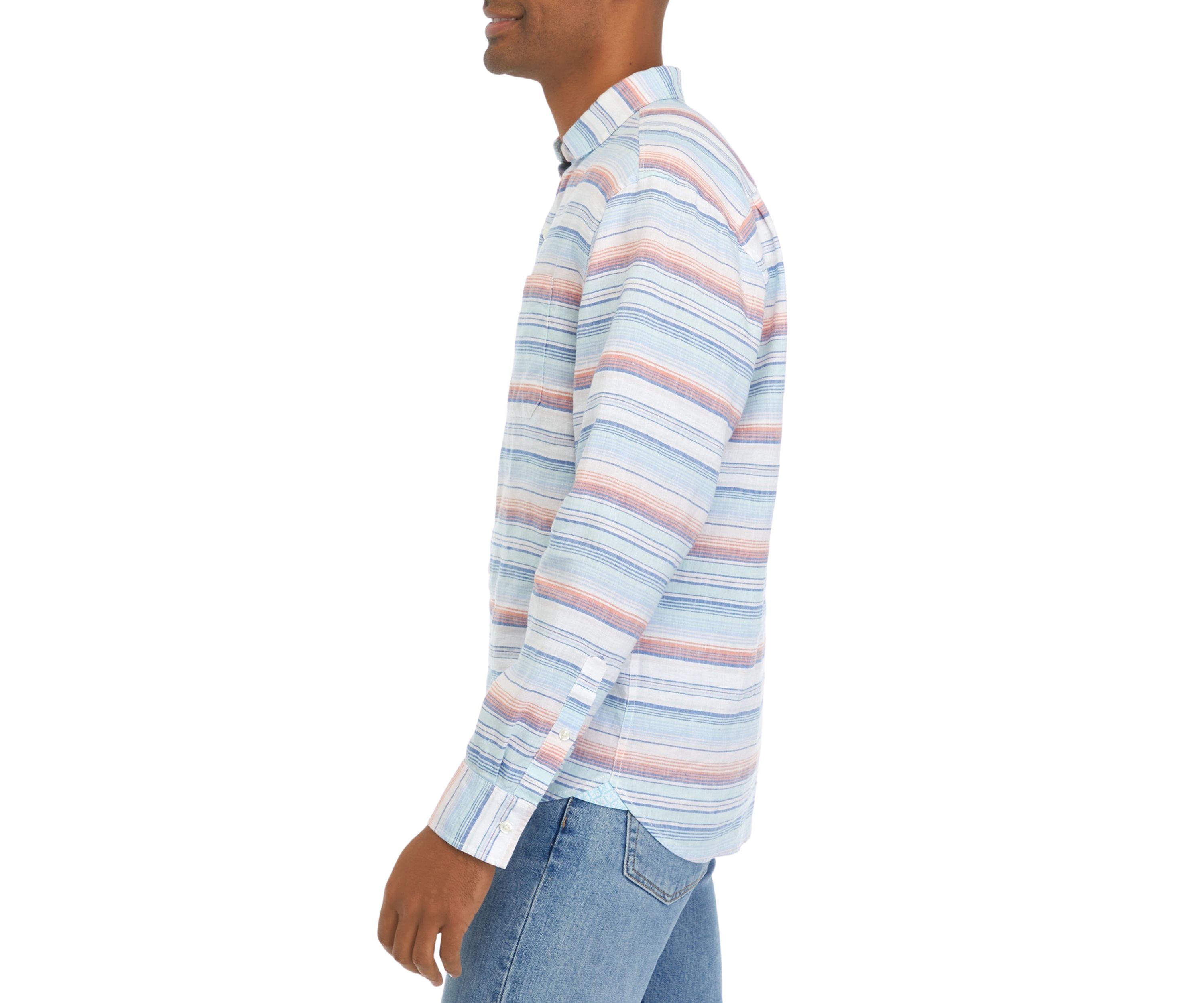 Mens Barbados Breeze Airy Striped Shirt