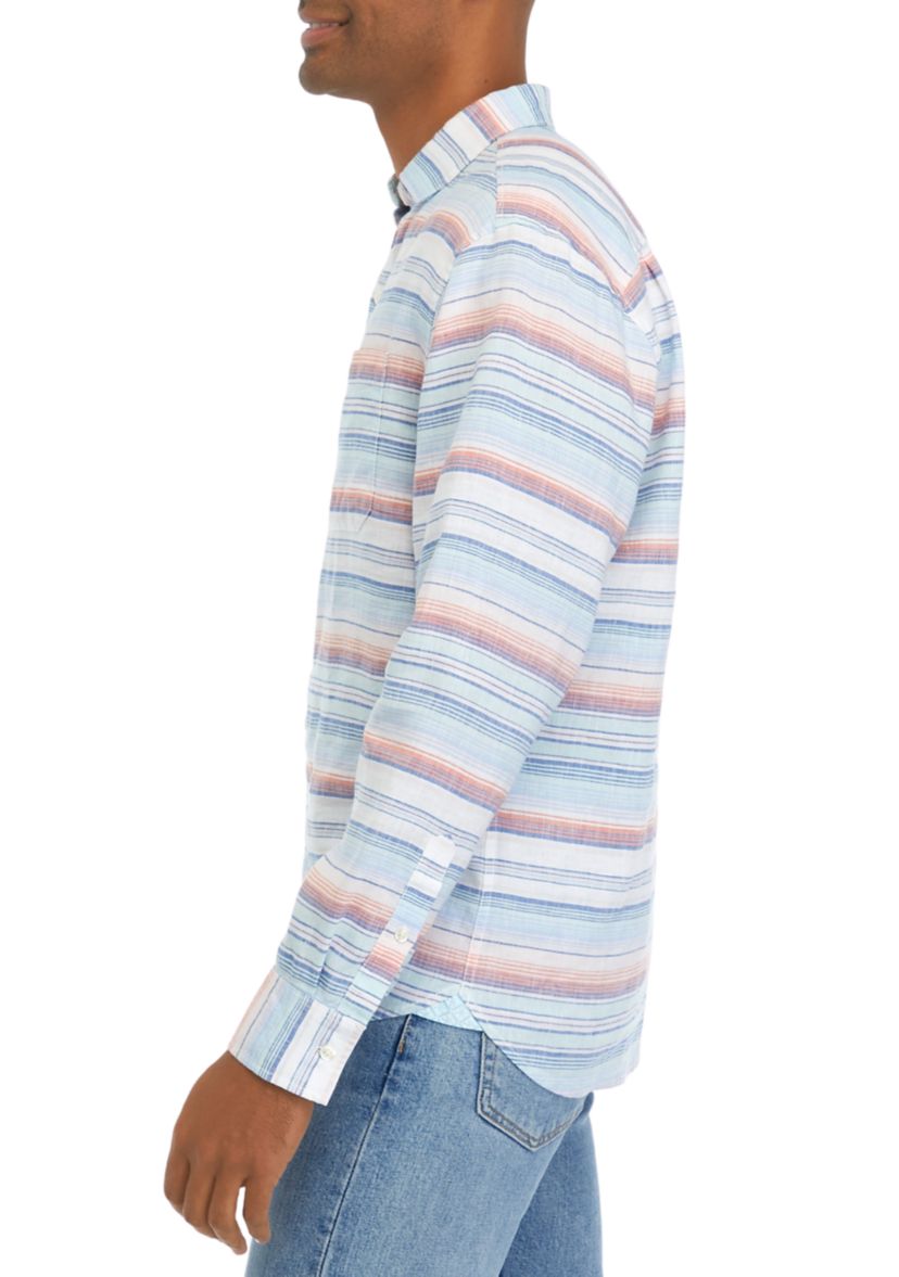 Mens Barbados Breeze Airy Striped Shirt