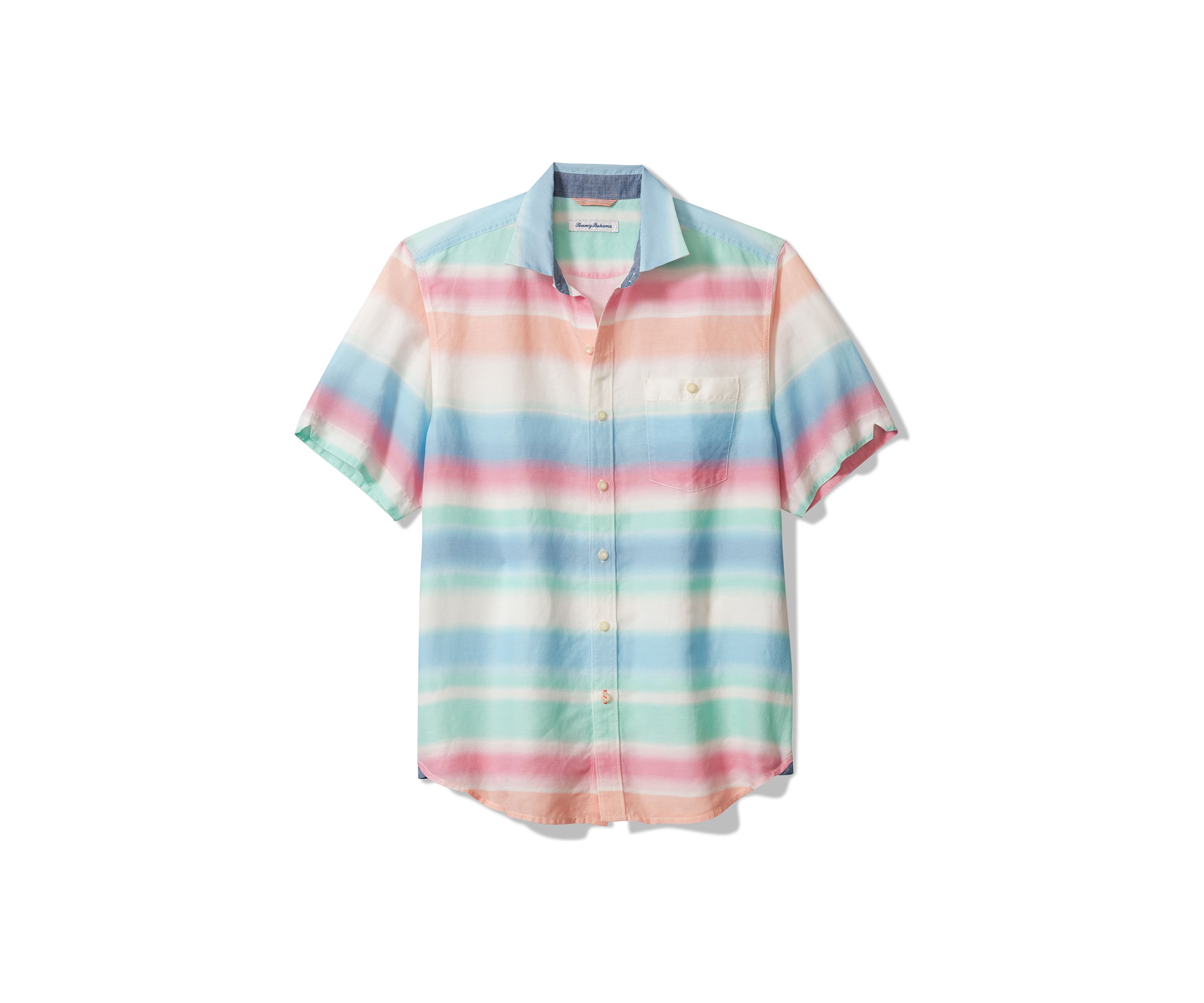 Mens Sand Linen Hazy Tides Shirt
