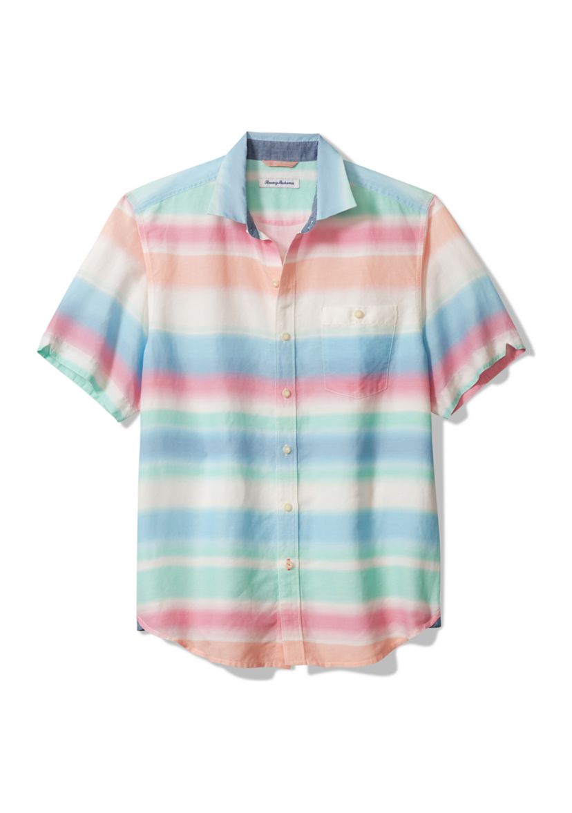 Mens Sand Linen Hazy Tides Shirt