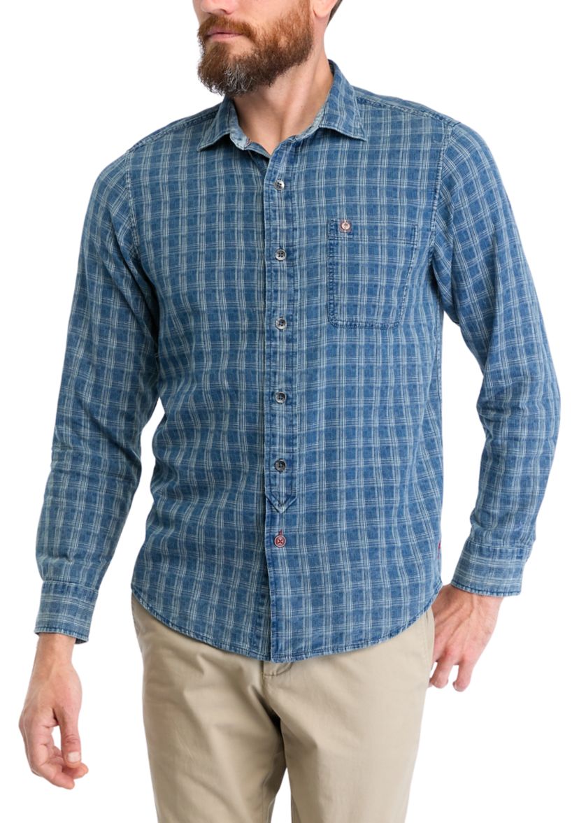 Mens Long Sleeve Lopez Island Check Shirt