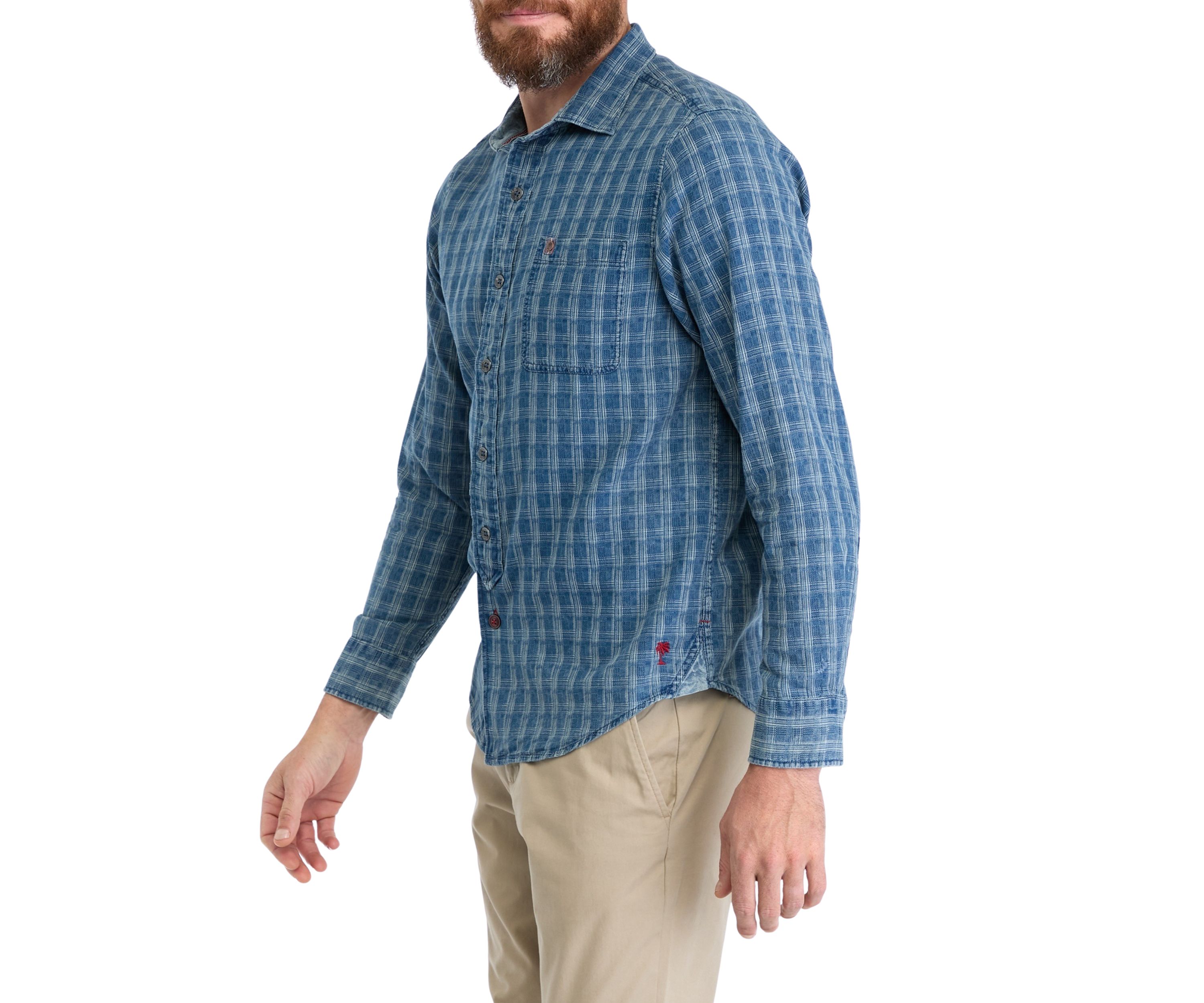Mens Long Sleeve Lopez Island Check Shirt