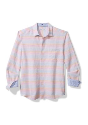 Tommy Bahama Men's Long Sleeve Striped Shirt